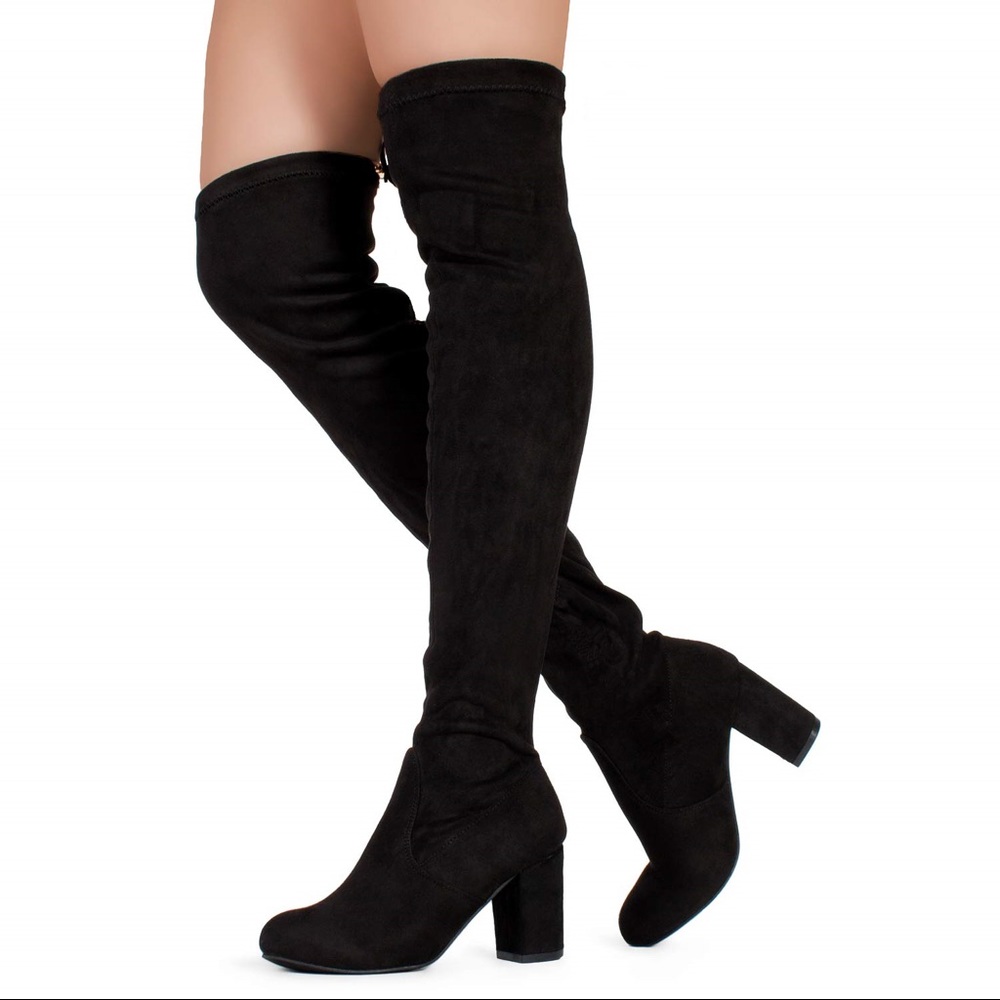 Black Over the Knee Boots